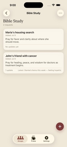 Prayer List App Screenshot 1 of 4