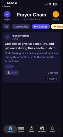 PrayerChain - Community Prayer Screenshot 2 of 5
