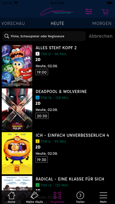Capitol Cinema Center Werne Screenshot