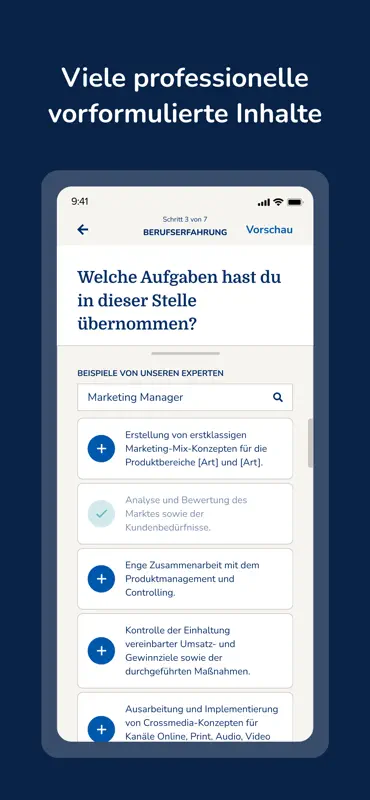 MeinPerfekterLebenslauf screenshot 5 of 8