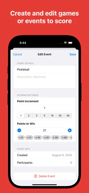 Pocket ScoreKeeper screenshot 3