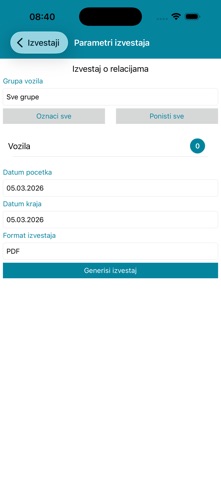 Cortal GPS screenshot
