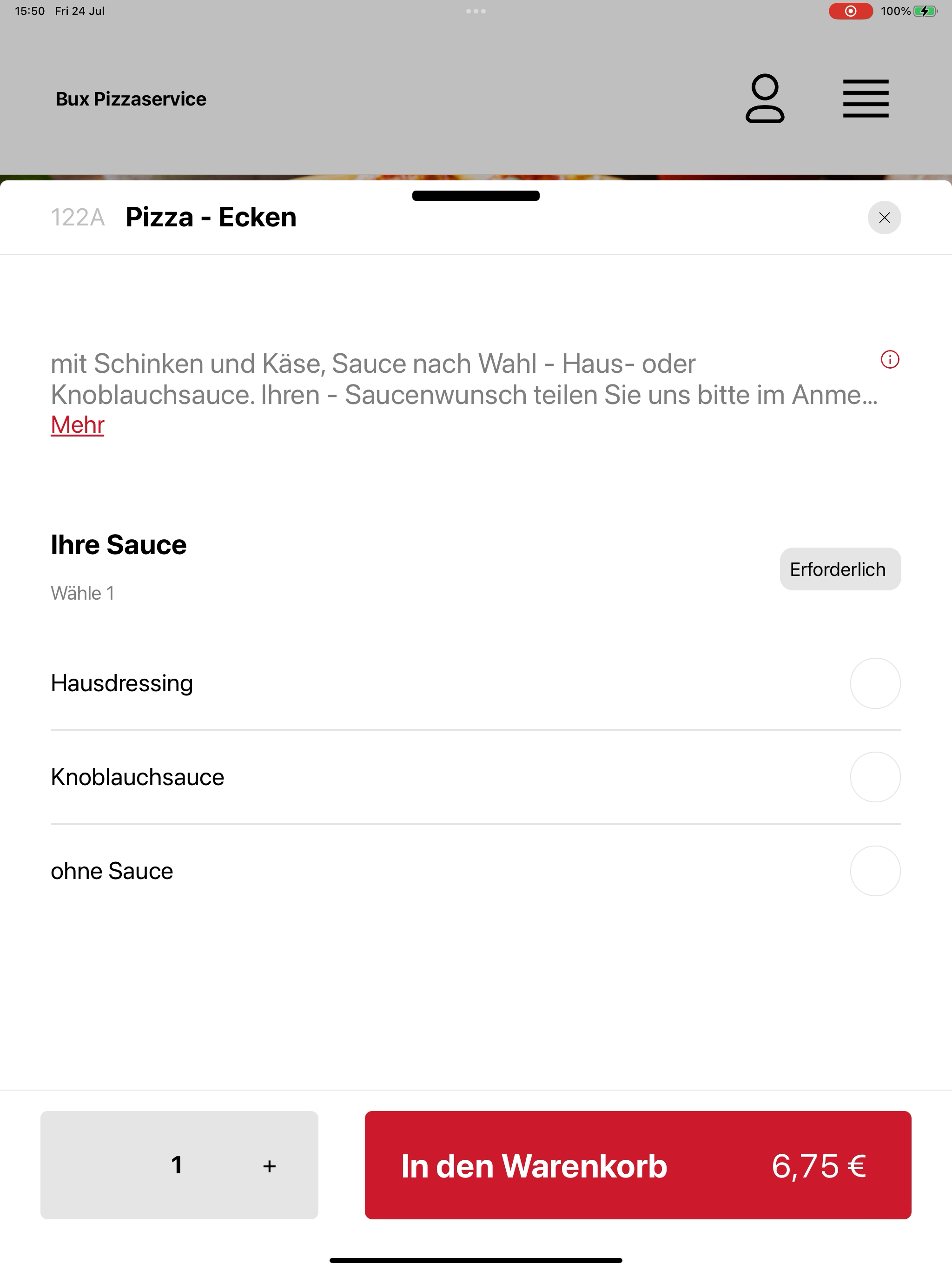 Bux Pizzaservice screenshot 16