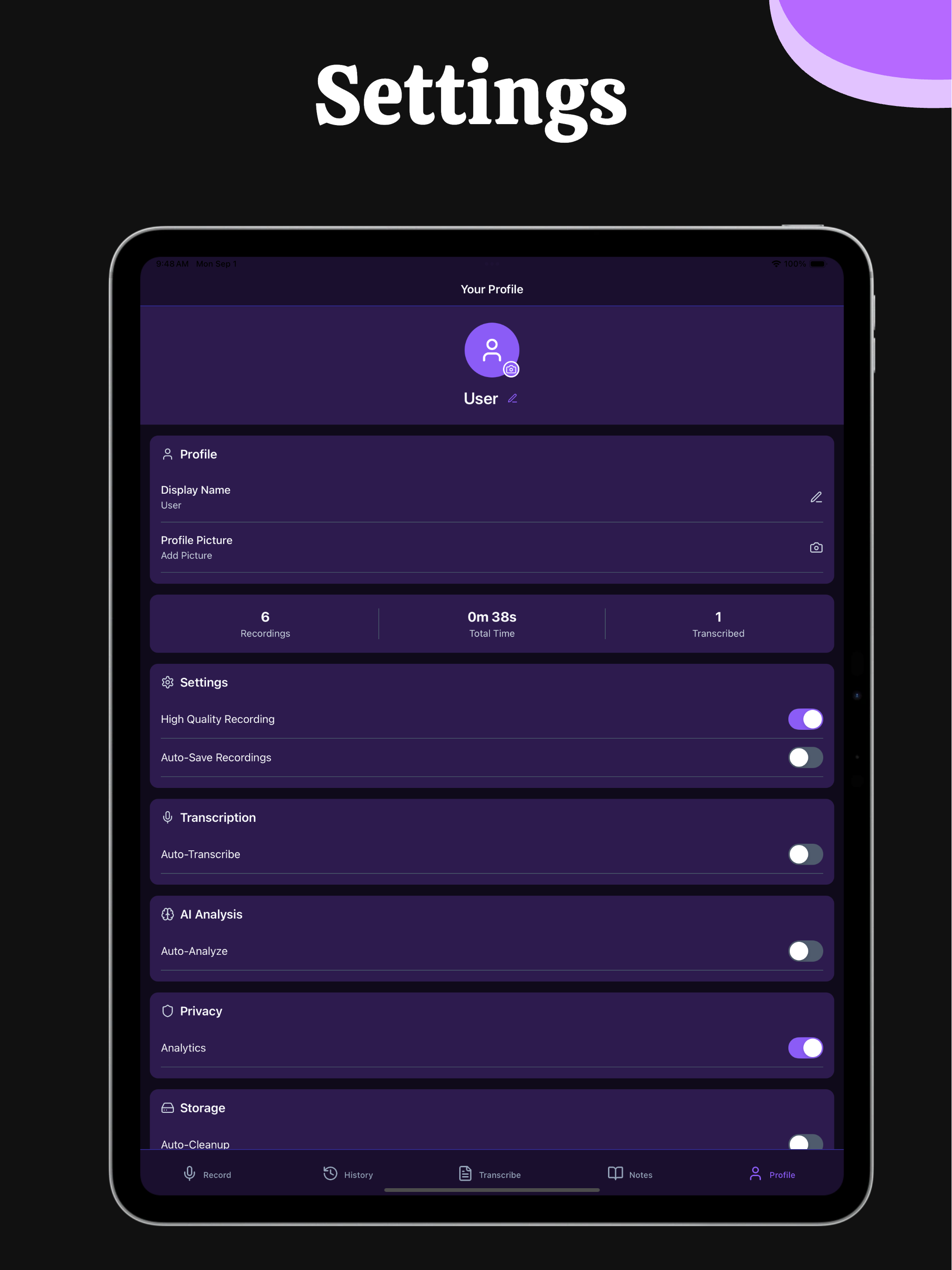 VoiceNoteX: Audio to Notes screenshot 10