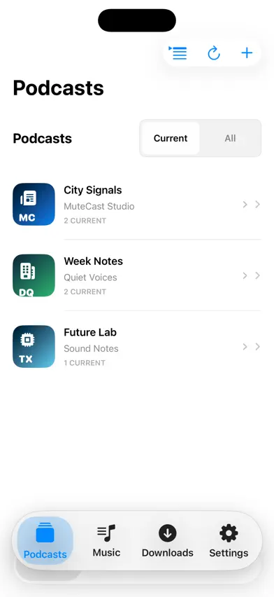 MuteCast screenshot 1