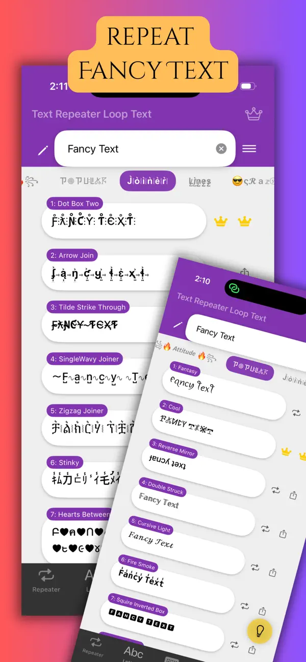 #3. Text Repeater Loop Text (iOS) Ved: Nitesh Singh