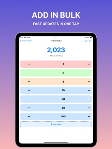 Tally Counter - Count & Log iPad screenshot