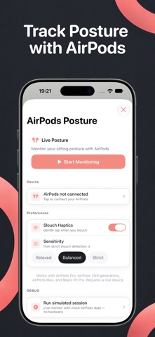 Postura: Posture Reminder Screenshot 6 of 8