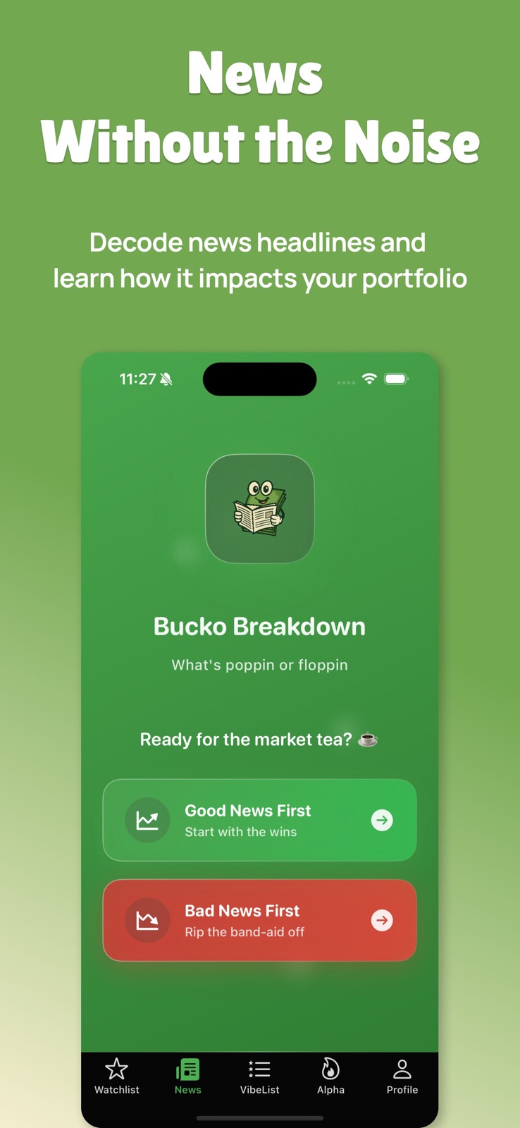 Bucko: Personalized Investing iphone screenshot 3
