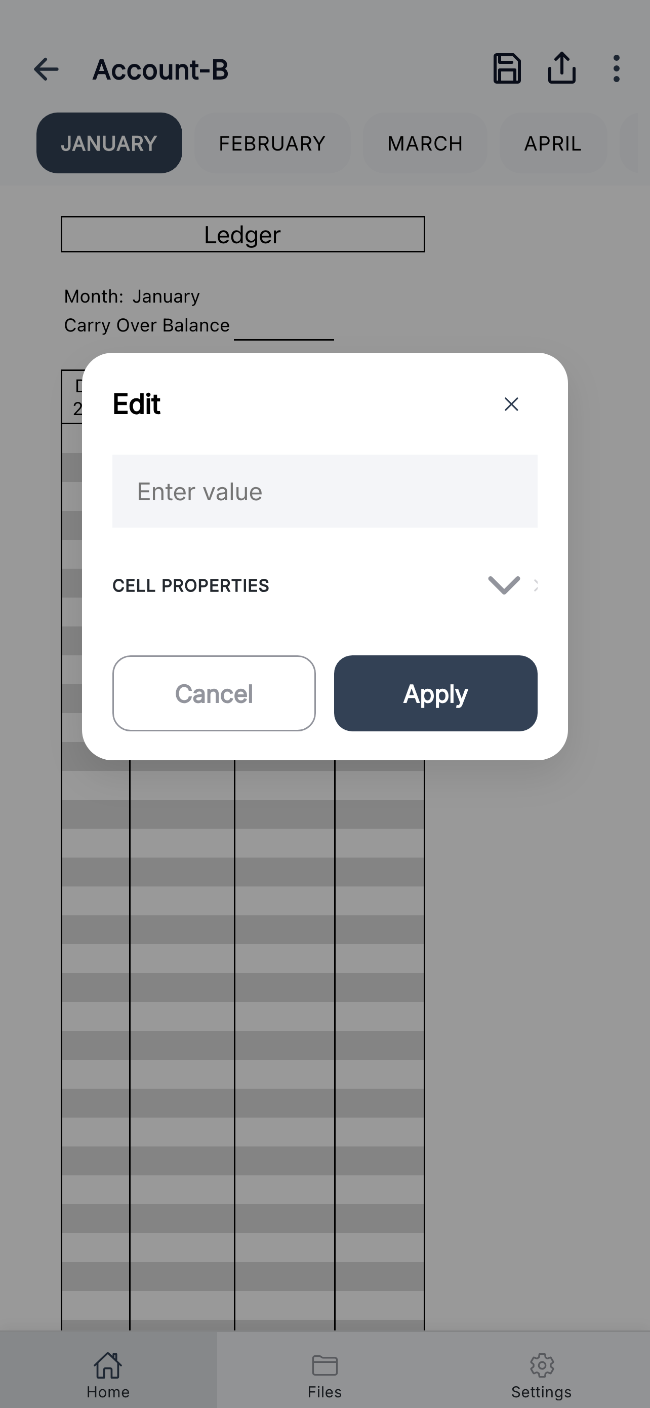 Monthly Checkbook screenshot 4