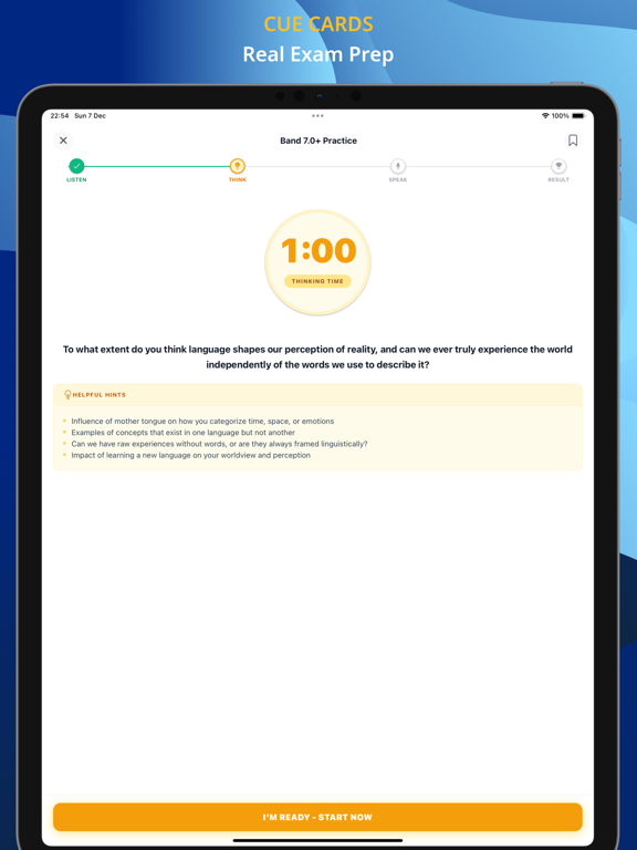 SpeakForge: English Mock Test iPad screenshot