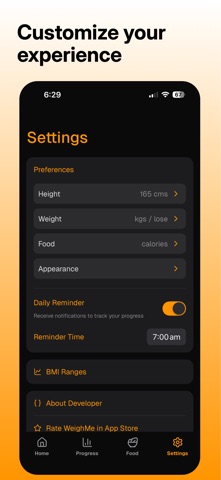WeighMe - Weight Tracker Screenshot 5 of 5