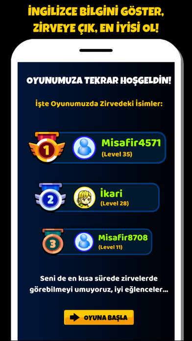 Yeni ingilizce kelimeler öğren Screenshot