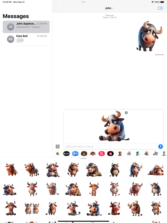 Screenshot #5 pour Sad Bull Stickers