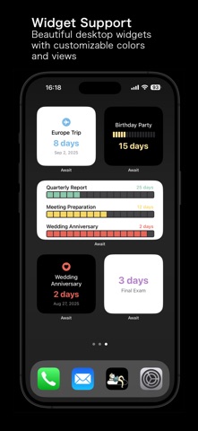 Await - Countdown Reminders Screenshot 2 of 7