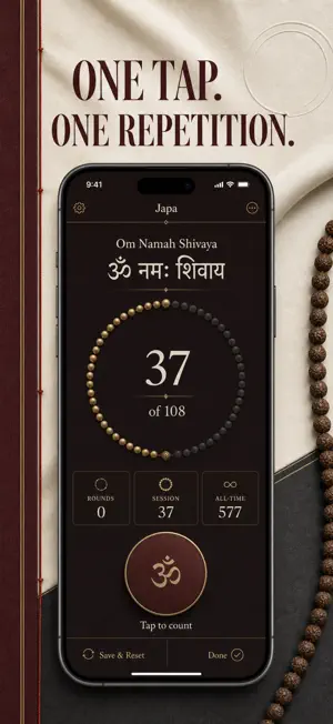Japa Counter: Mantra Mala 108 screenshot 1