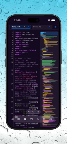 Neon Vision Editor iPhone screenshot 2