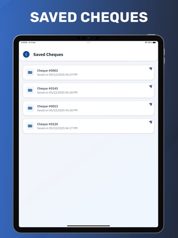 Cheque Writer & Printer iPad screenshot