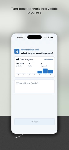 Procrastination Lock iPhone screenshot