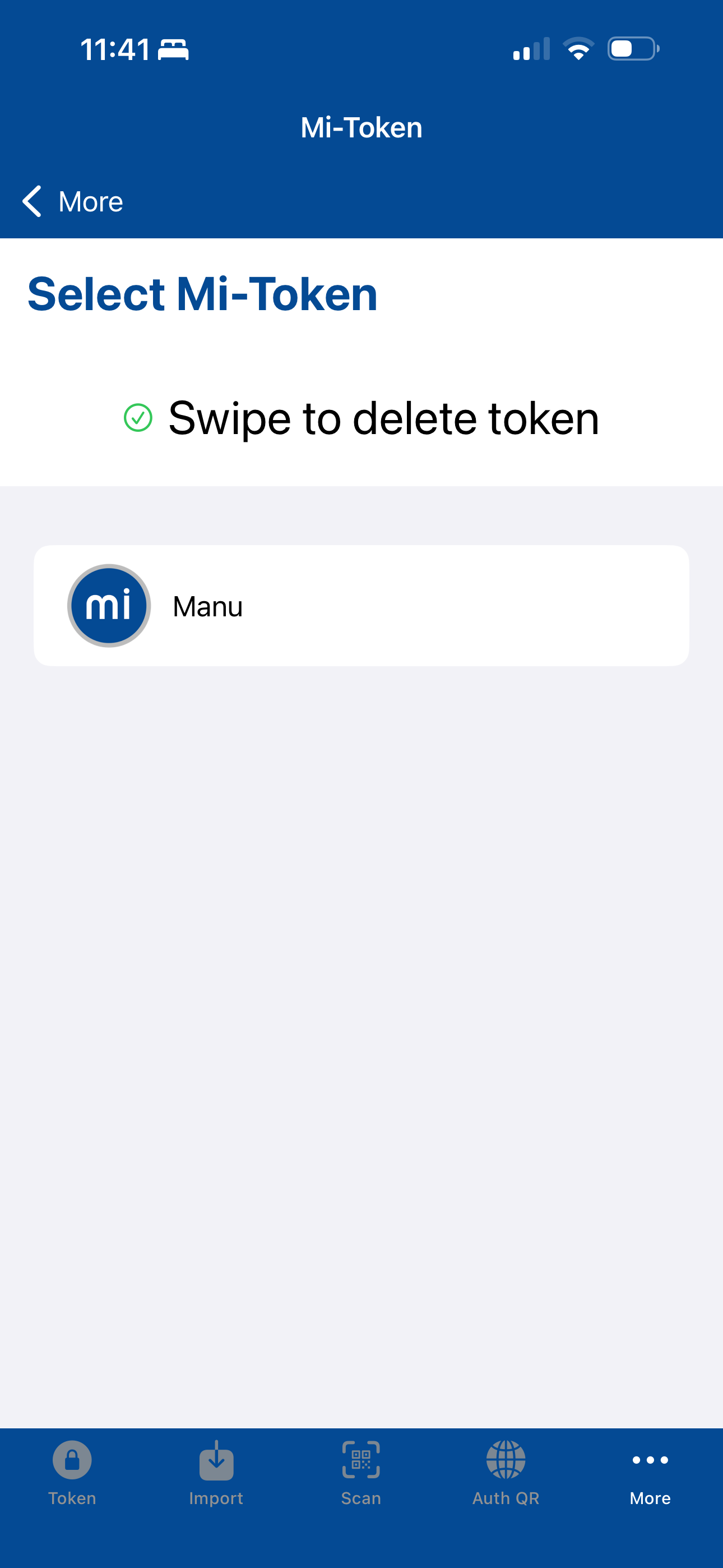 Mi-Token Authenticator