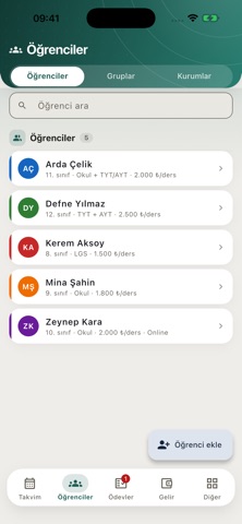 TrioSync: Özel Ders Takibi Screenshot 6 of 6