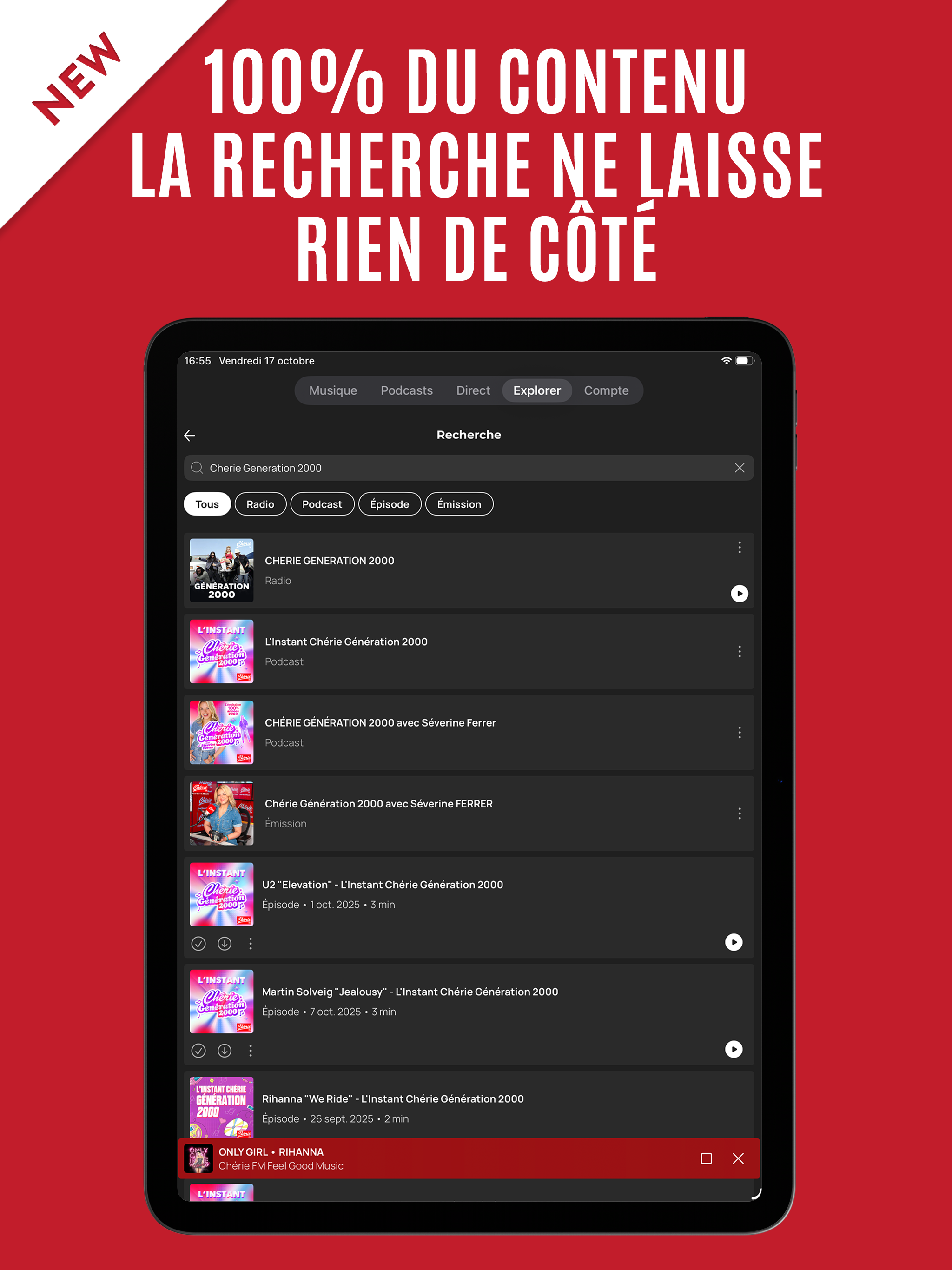 Chérie FM : Radios & Podcasts