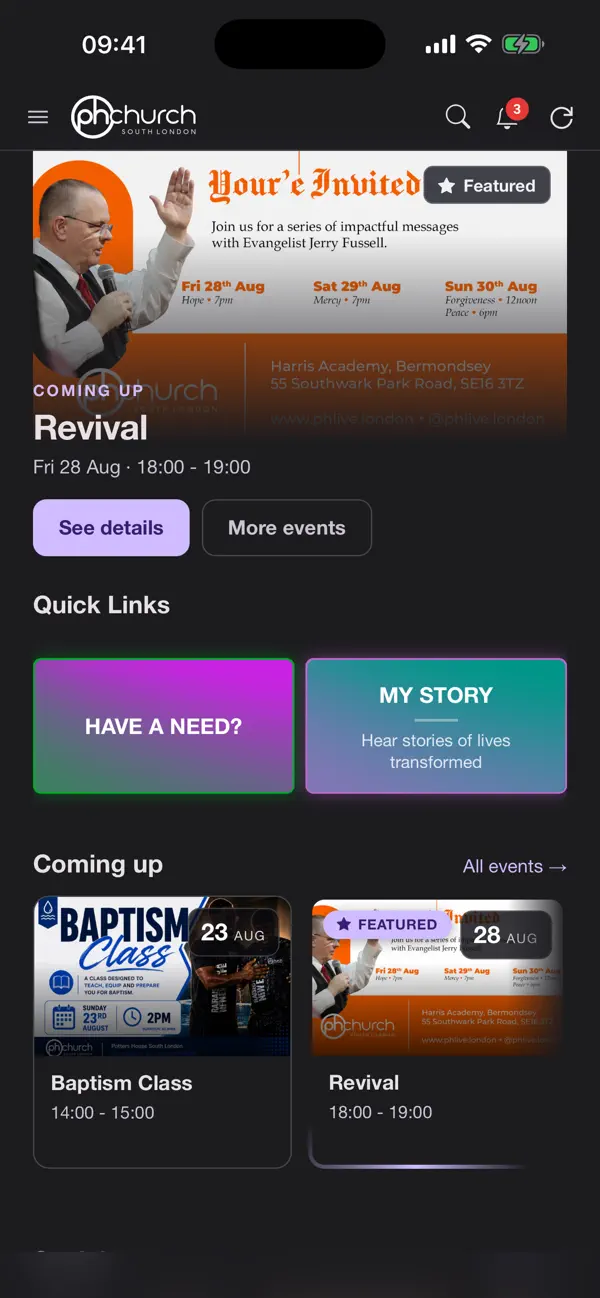 Screenshot #1 pour phChurch South London