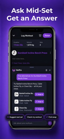 Buffro: Ranked Workout Tracker iPhone screenshot