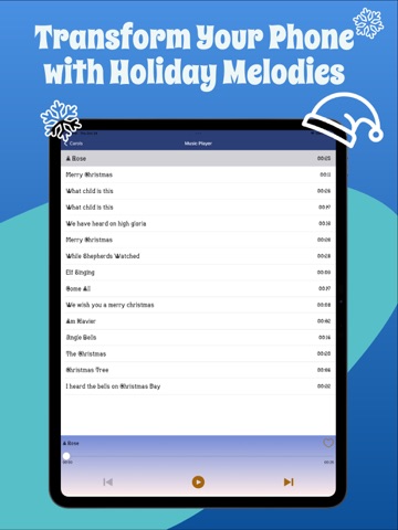 Christmas Songs and Ringtones iPad screenshot