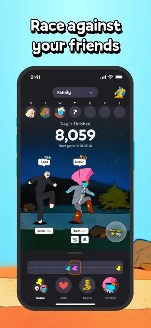 Stompers: Step Counter Friends iPhone screenshot 3