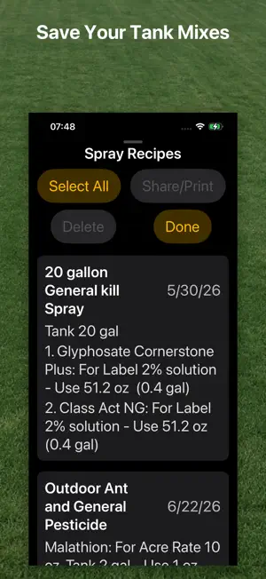 Spot Spray Tank Mix Calculator screenshot 4