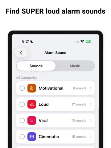 PushClock - Loud Alarm Clock iPad screenshot 3
