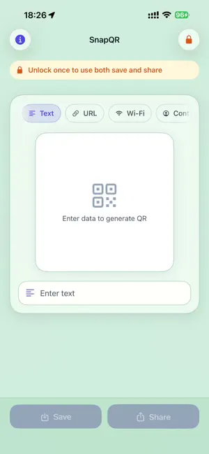 SnapQR: QR Code Generator screenshot 2