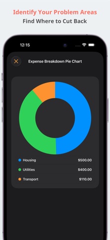 Bank Account Budget Tracker iPhone screenshot