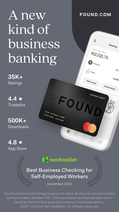 Found: Business Banking Screenshot