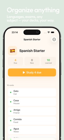 Memo: Smart Flashcards screenshot