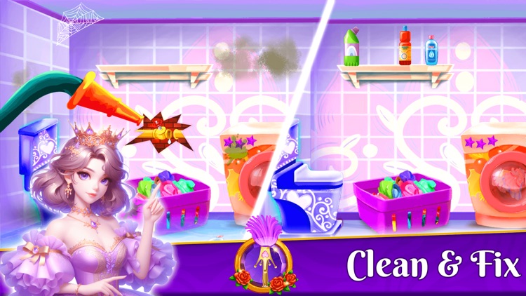 Princess Room Cleanup Washer screenshot-5