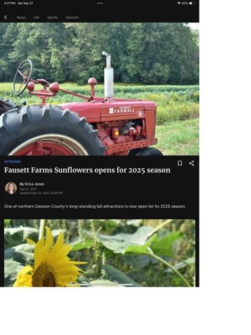 Dawson News iPad screenshot
