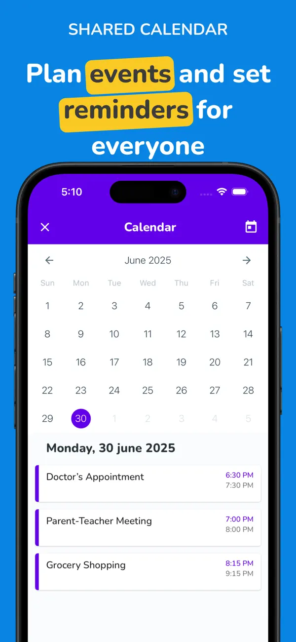 Screenshot #2 pour Family organizer: Sweet Family