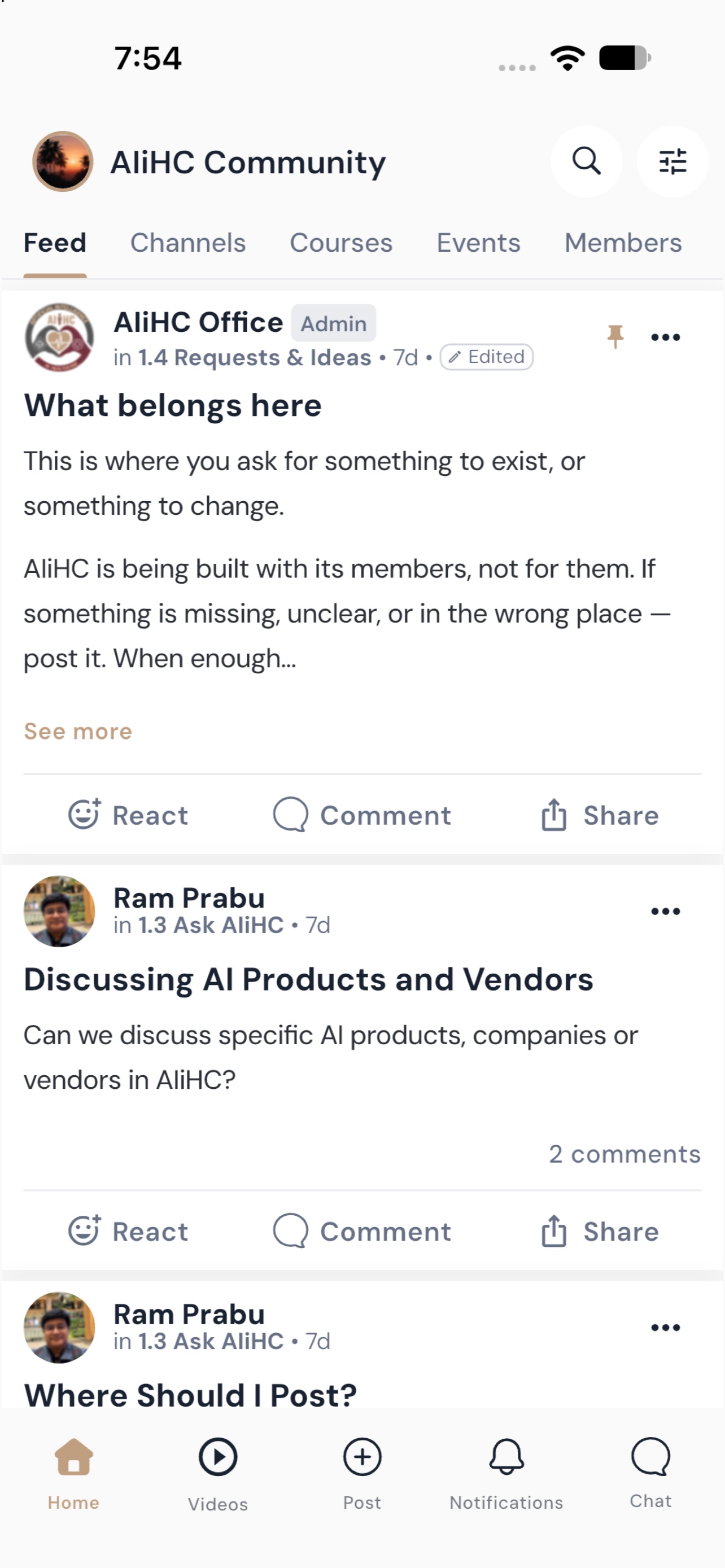 Screenshot 3 of AI in Healthcare Community