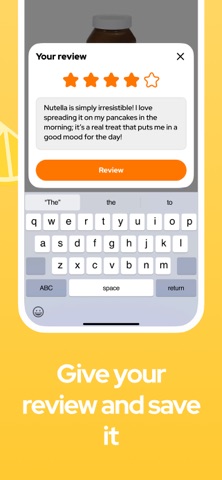 Food reviews & scan - Deliceat iPhone screenshot