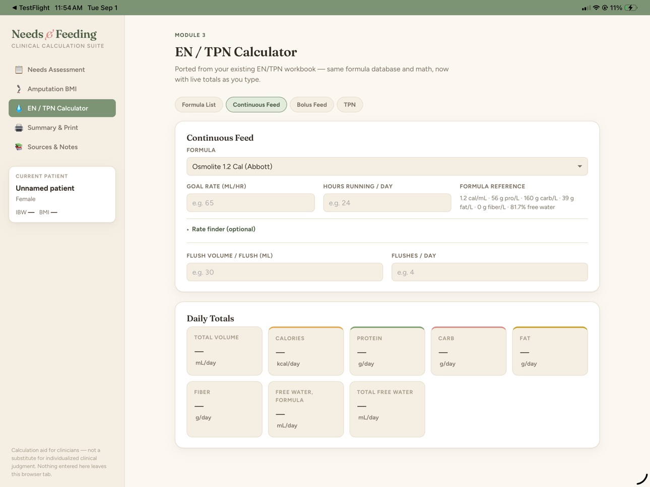 Screenshot 6 of Needs & Feeding