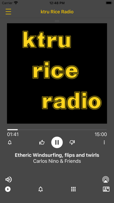KTRU-LP Rice Radio iPhone screenshot 2 - Entertainment app