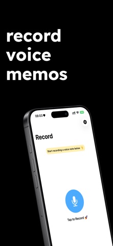 Voice Memos - Voice Note Taker Screenshot 1 of 3