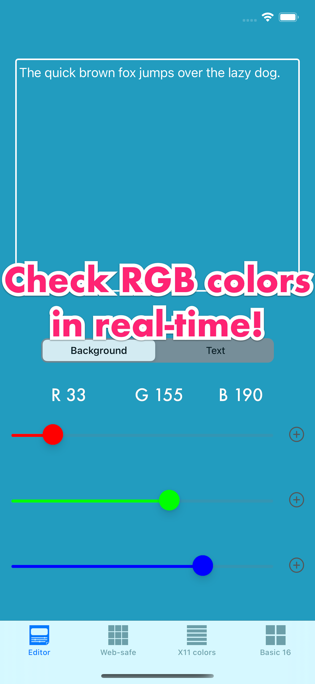 RGB checker - Check Colors!