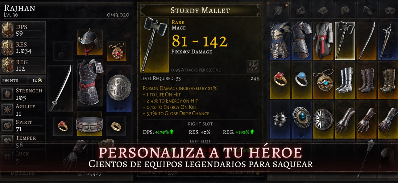 Oniro ARPG Hack screenshot 5 - iOS game interface