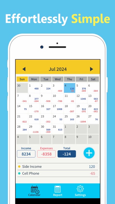 Cute Budget Tracker: Calendar Screenshot