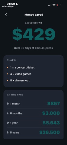 Vapeless: Quit Vaping Tracker screenshot