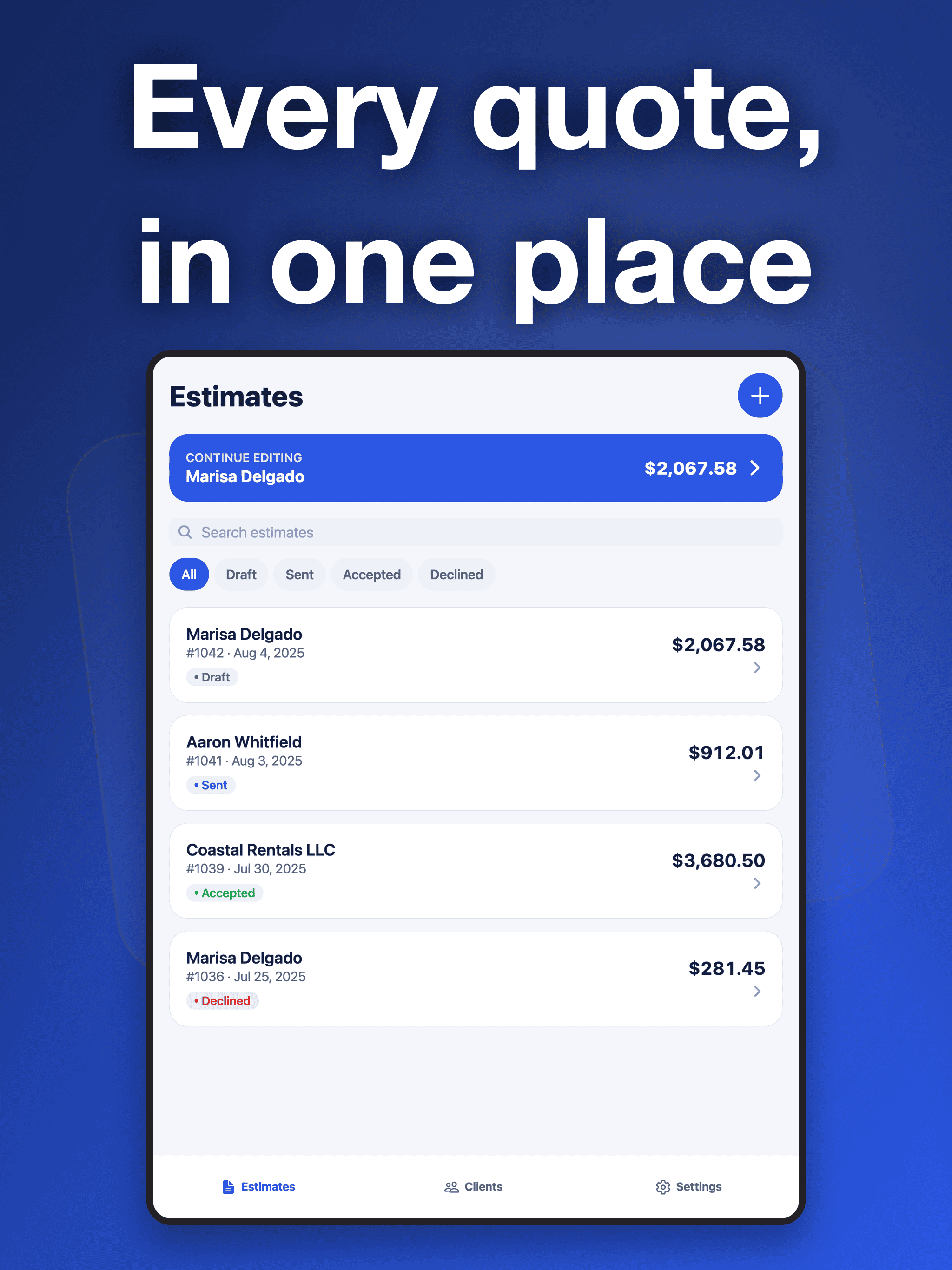 Estimate Maker: Quotes screenshot 8