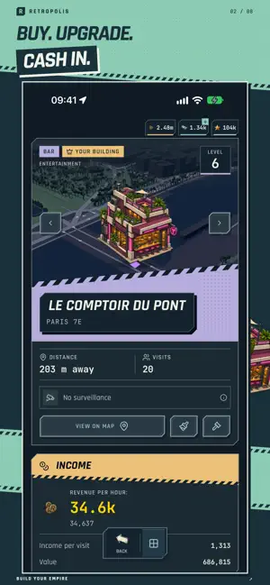 Retropolis: GPS Strategy Game screenshot 2